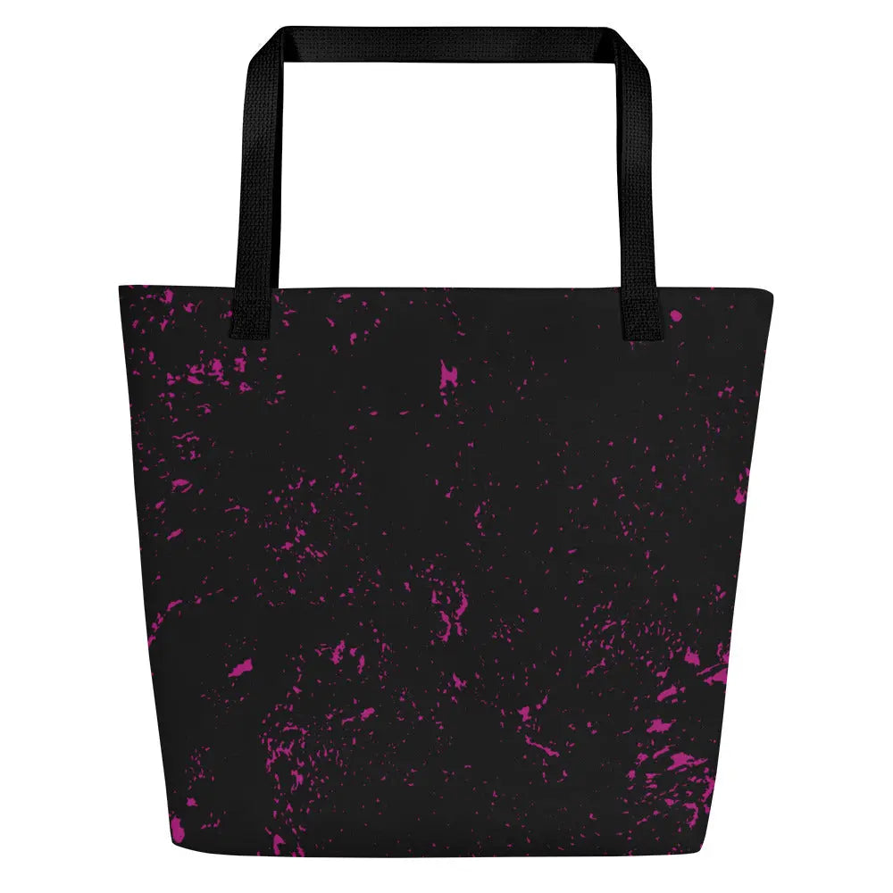 Black & Pink Women's Tote Bag Elevated Love Source