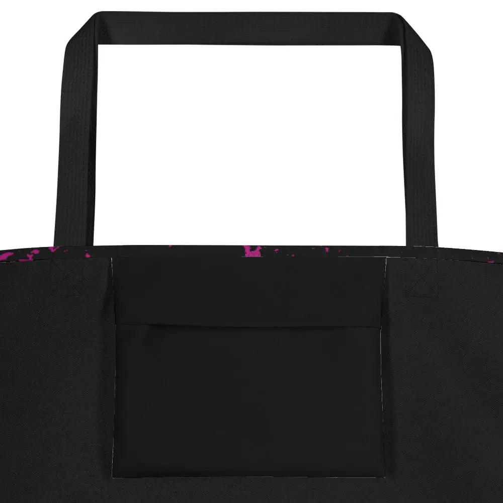 Black & Pink Women's Tote Bag Elevated Love Source