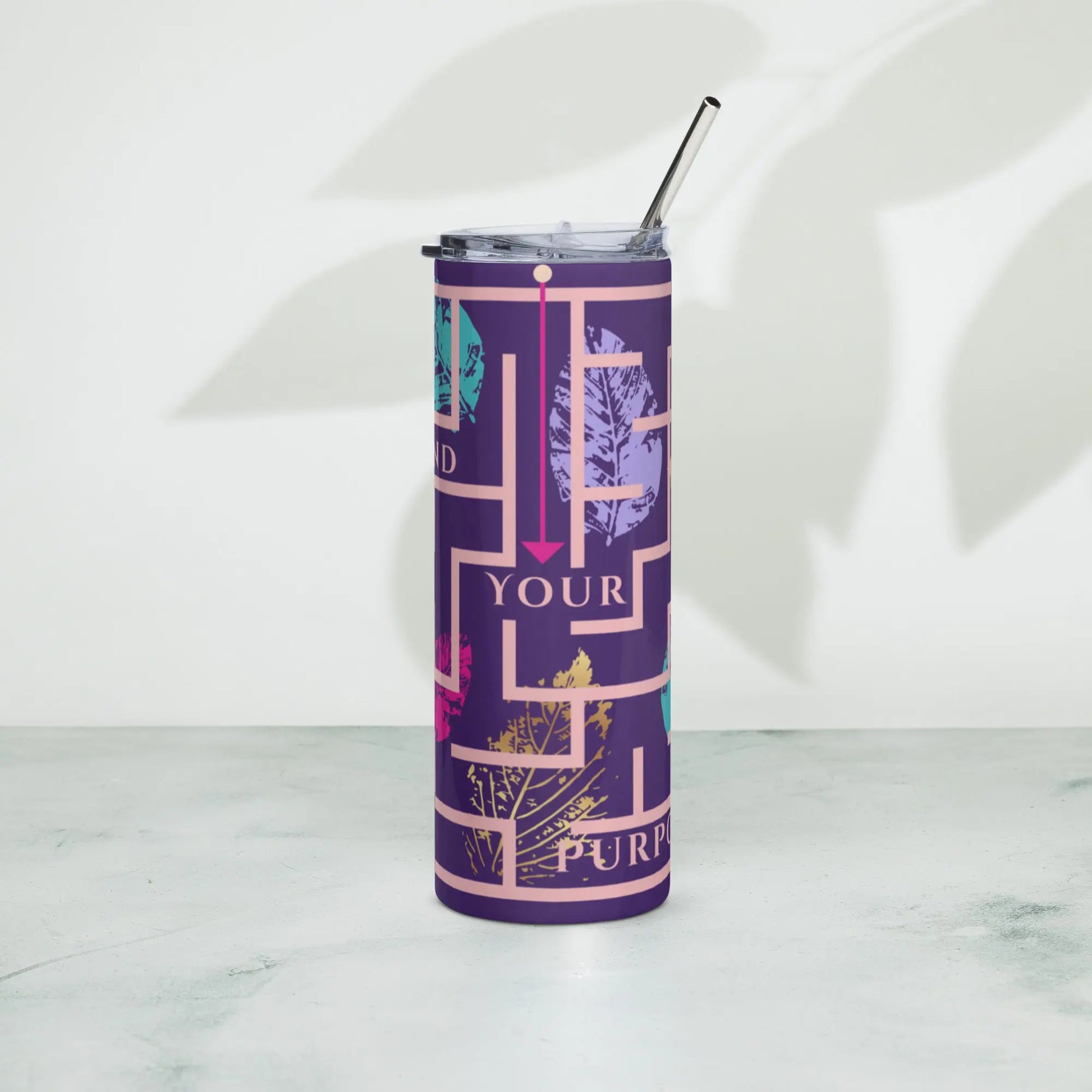 Purple Stainless Steel Tumbler Elevated Love Source