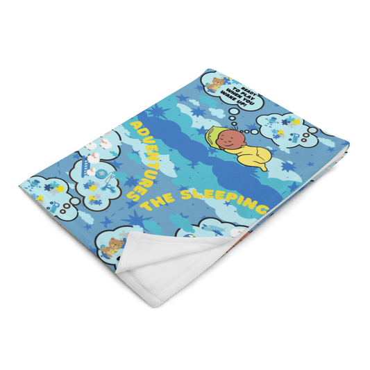 Baby Boy Sleeping Throw Blanket