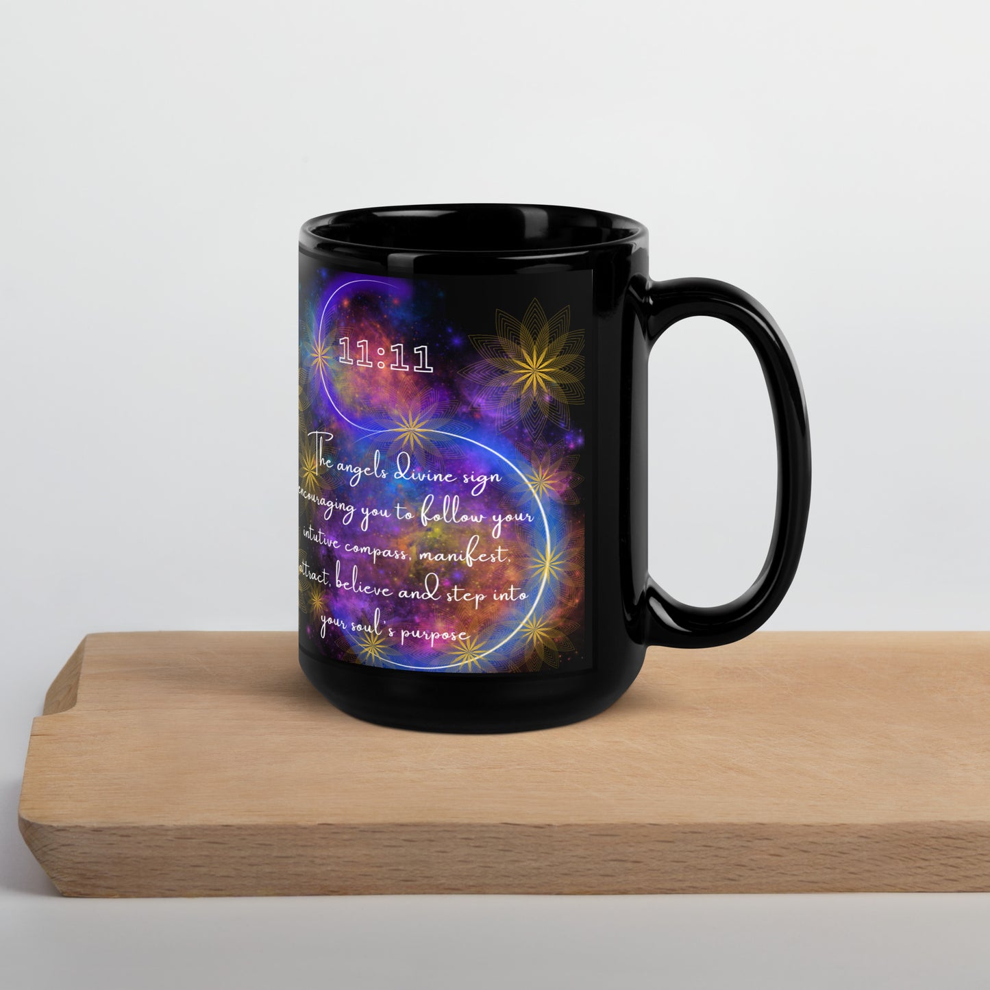 11:11 Earthy Black Wishful Mug Elevated Love Source™