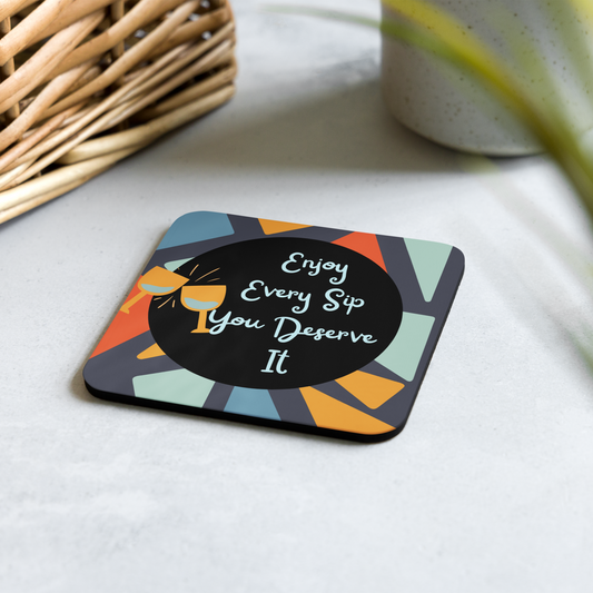 Multi-color Cork-Back Coaster Elevated Love Source™