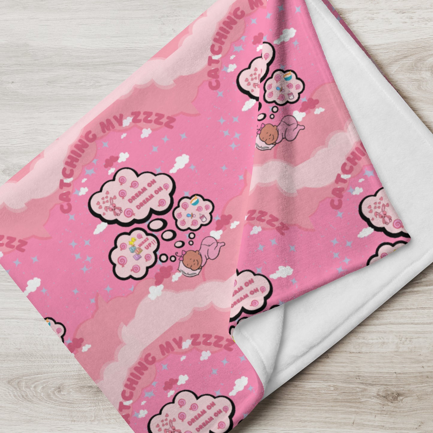 Baby Girl Pink Throw Blanket Elevated Love Source™