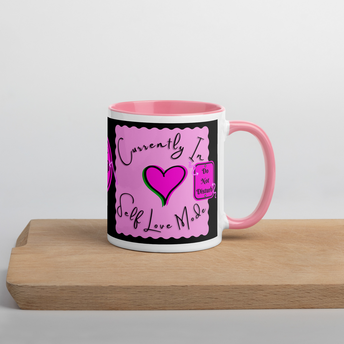 Self-Love Pink & Black Mug Elevated Love Source™