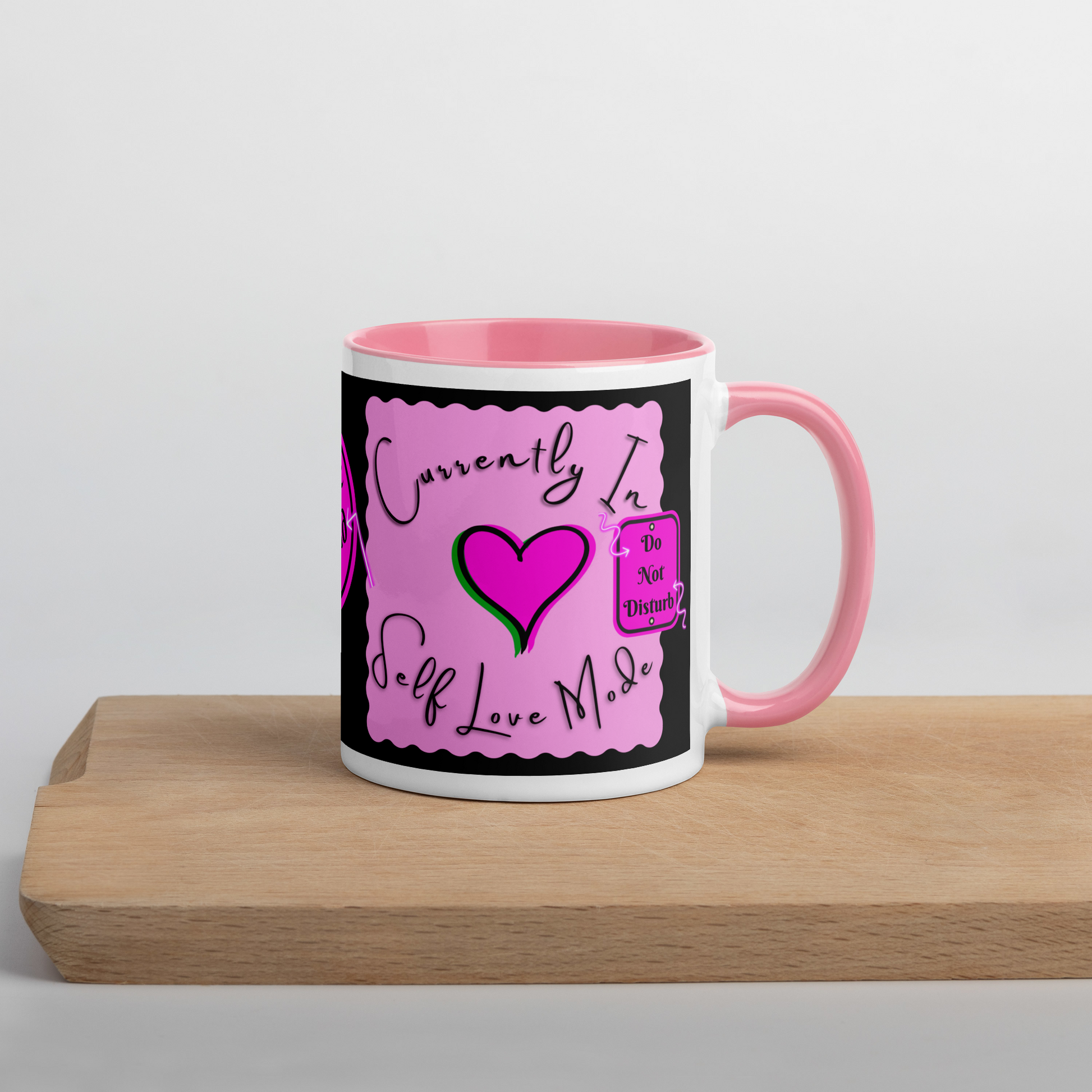 Self-Love Pink & Black Mug Elevated Love Source™